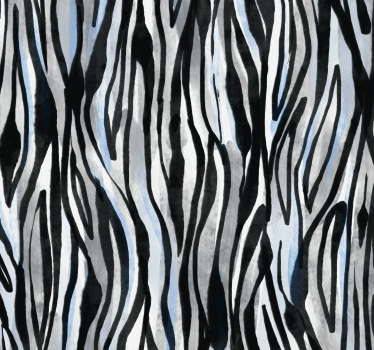 Papel pintado de cebra Cebra gris y negra clásica - TenVinilo
