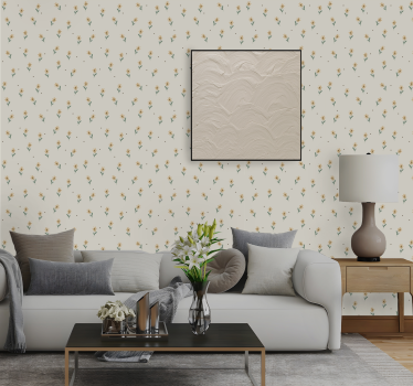 Papel de pared para salón margaritas amarillas - TenVinilo