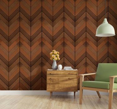 Papel pintado imitación madera tablas de madera horizontales - TenVinilo