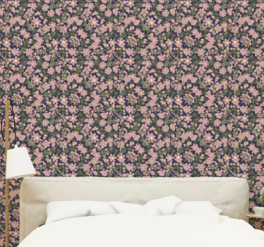 Papel tapiz flores armonía floral - TenVinilo