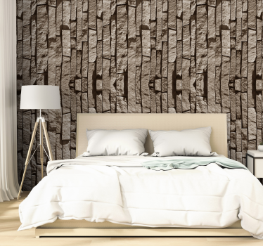 Papel decorativo gris efecto piedra - TenVinilo
