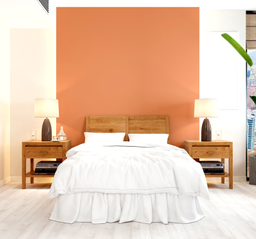 Papel dormitorio matrimonio aplastamiento de albaricoque - TenVinilo