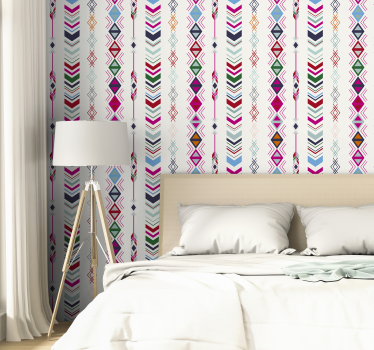 Papel para pared moderno flechas colores pastel - TenVinilo