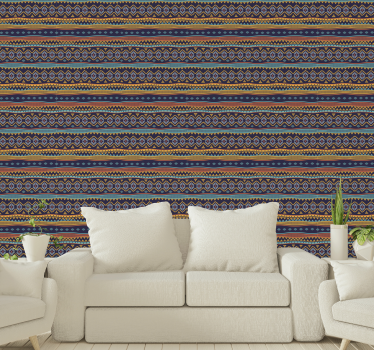 Papel para pared textura diseño tribal antiguo - TenVinilo