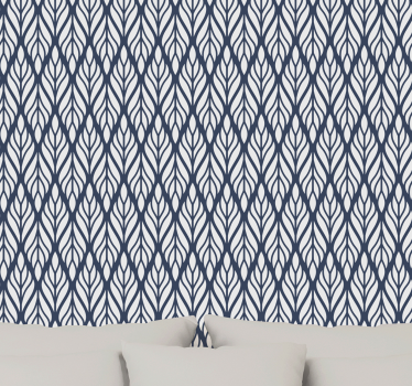 Papel pared abstracto tonos azules - TenVinilo