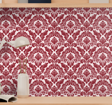 Papel pared barroco Impreso en bloque - TenVinilo