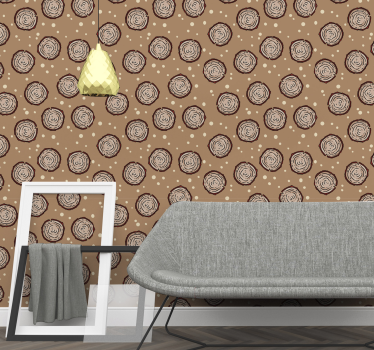 Papel pared bosque contorno textura madera - TenVinilo