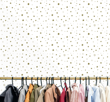 Papel pared estrellas Estrellas doradas - TenVinilo