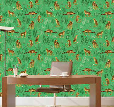 Papel pared selva Selva verde - TenVinilo