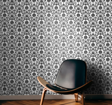 Papel pintado clásico Estilo damasco de la realeza - TenVinilo