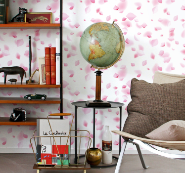 Papel pintado de flores de pétalos de rosa - TenVinilo