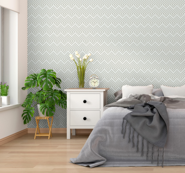 Papel pintado de rayas verticales grises y blancas - TenVinilo