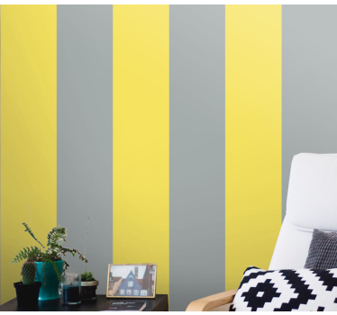 Papel pintado de rayas verticales Rayas verticales pantone - TenVinilo