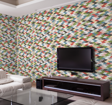 Papel decorativo geométrico moderno - TenVinilo