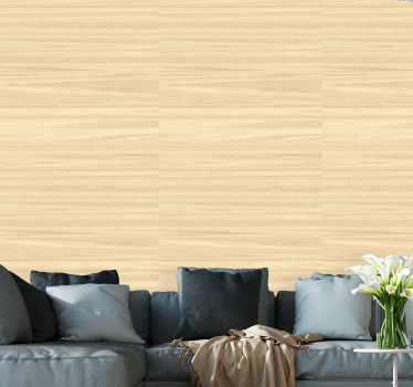 Papel pintado madera Efecto madera de diseño "japandi" - TenVinilo