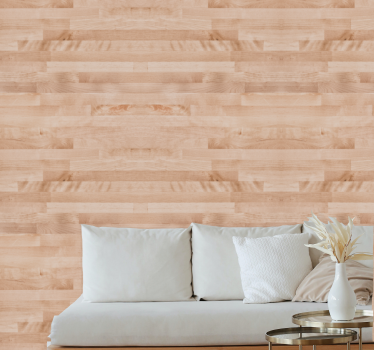 Papel pintado madera Elegante tablón de madera marrón - TenVinilo