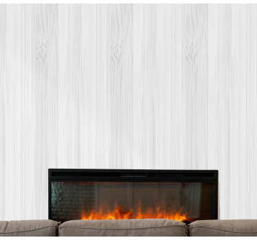 Papel pintado madera Estilo de madera blanca - TenVinilo