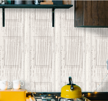 Papel pintado para cocinas Efecto de paneles de madera - TenVinilo