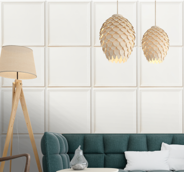 Papel pintado para cocinas Elegante efecto de paneles - TenVinilo