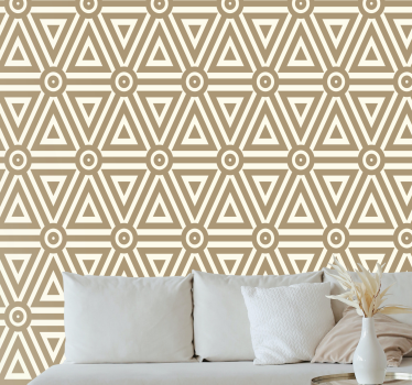 Papel pintado para salón Diseño retro vintage - TenVinilo