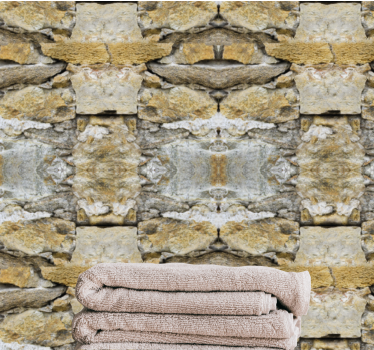 Papel pintado piedra Efecto de piedras rústicas - TenVinilo