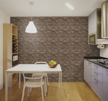 Papel pintado piedra gris para cocina - TenVinilo