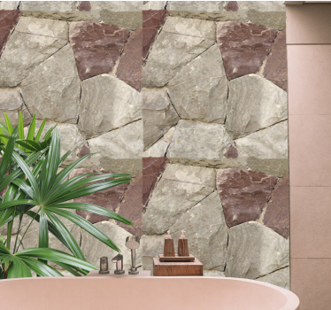 Papel pintado piedra Piedras con efecto realista - TenVinilo