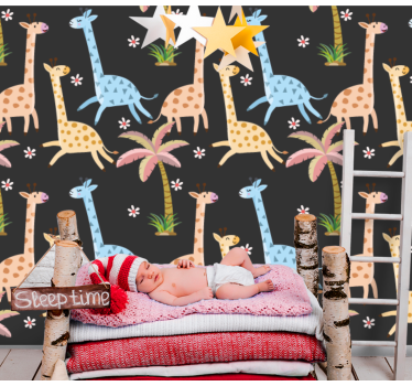 Papel tapiz animales escenario de fauna de safari - TenVinilo