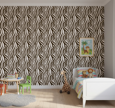 Papel tapiz animales estampado de animales vintage - TenVinilo