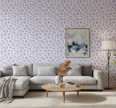 Papel tapiz animales estampado de vaca morada - TenVinilo