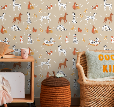 Papel tapiz animales motivos de animales caprichosos - TenVinilo