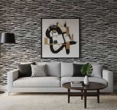 Papel tapiz animales rayas de cebra - TenVinilo