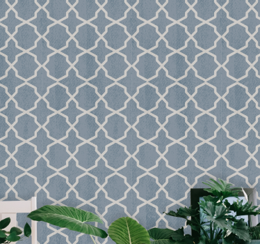 Papel tapiz moderno elegante diseño azul - TenVinilo