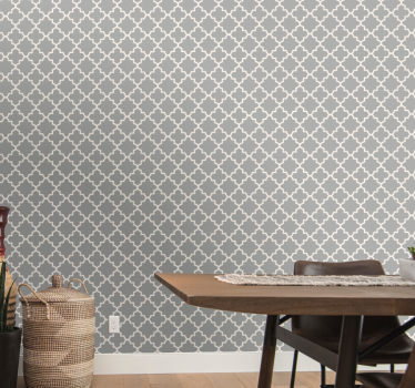 Papel tapiz comedor elegantes formas geométricas - TenVinilo