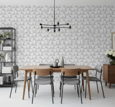 Papel tapiz comedor azulejos de cemento contemporáneos - TenVinilo