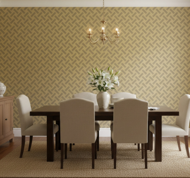 Papel tapiz comedor chevron zigzag - TenVinilo