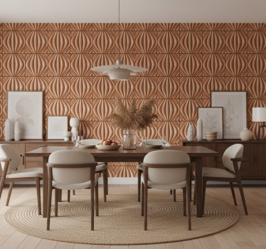 Papel tapiz comedor efecto arena 3d - TenVinilo