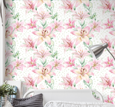 Papel tapiz flores sinfonía floral - TenVinilo