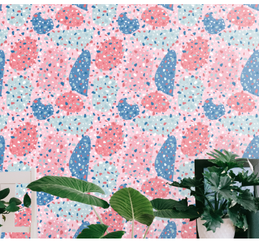 Papel tapiz textura motas botánicas - TenVinilo