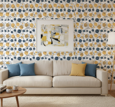 Papel tapiz moderno con diseño de conchas - TenVinilo