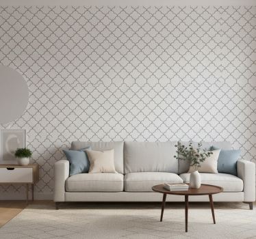 Papel tapiz moderno con patrón curvado estilizado - TenVinilo