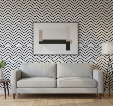 Papel tapiz moderno diseño de patrón de chevron - TenVinilo