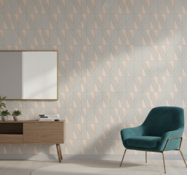 Papel tapiz moderno líneas geométricas patrón - TenVinilo