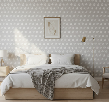 Papel tapiz nórdico diseño minimalista blanco - TenVinilo