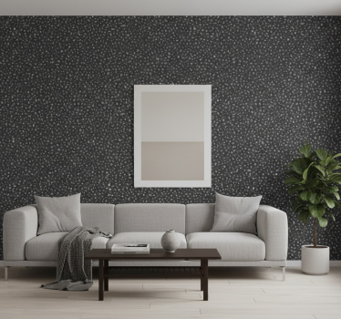 Papel tapiz piedra en tonos gris oscuro - TenVinilo