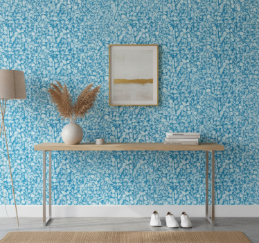 Papel tapiz piedra mosaico chill azul - TenVinilo