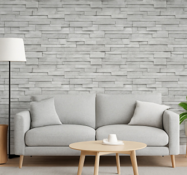 Papel tapiz piedra pizarra gris ledge stone - TenVinilo