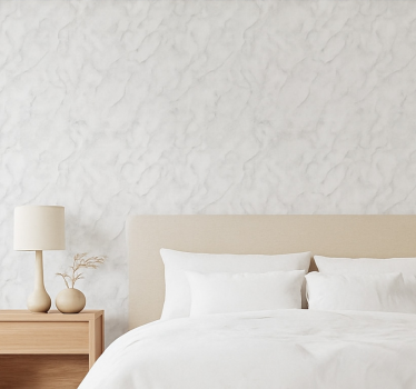 Papel tapiz recámara matrimonial diseño mármol blanco gris - TenVinilo