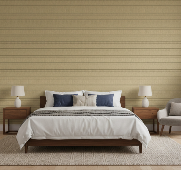 Papel tapiz recámara matrimonial rayas beige - TenVinilo