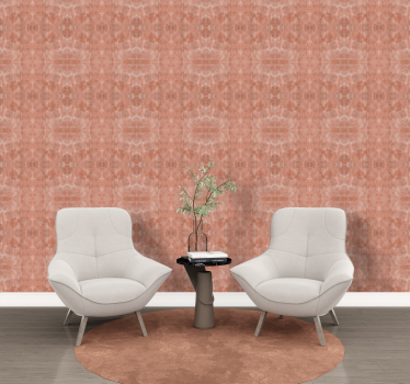 Papel tapiz terracotta lino falso - TenVinilo